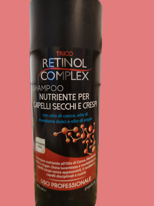 RETINOL COMPLEX - SHAMPOO NUTRIENTE PER CAPELLI SECCHI E CRESPI 800ML