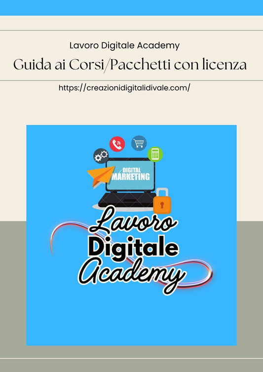 GUIDA GRATUITA - LISTA CORSI E PACCHETTI PRODOTTI DIGITALI RIVENDITA